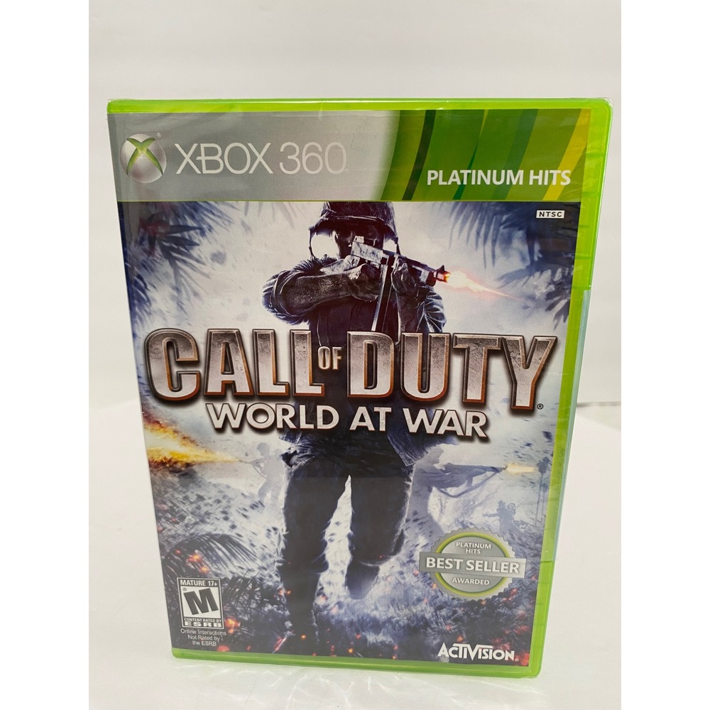 Call of Duty World at War Xbox 360‎ Platinum Hits New Factory Sealed NTSC